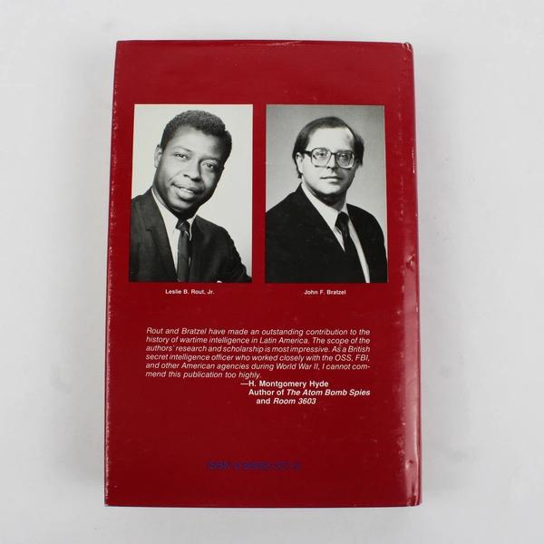 The Shadow War by Leslie B Rout Jr John F Bratzel WWII Spying 1986 Hardcover DJ