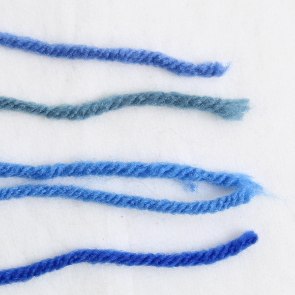 Lot of 5 Red Heart 4 Ply Various Shades of Blue Yarn Skeins