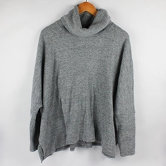 Cherish Women's M/L Gray Turtleneck Dolman Oversized Knit Sweater