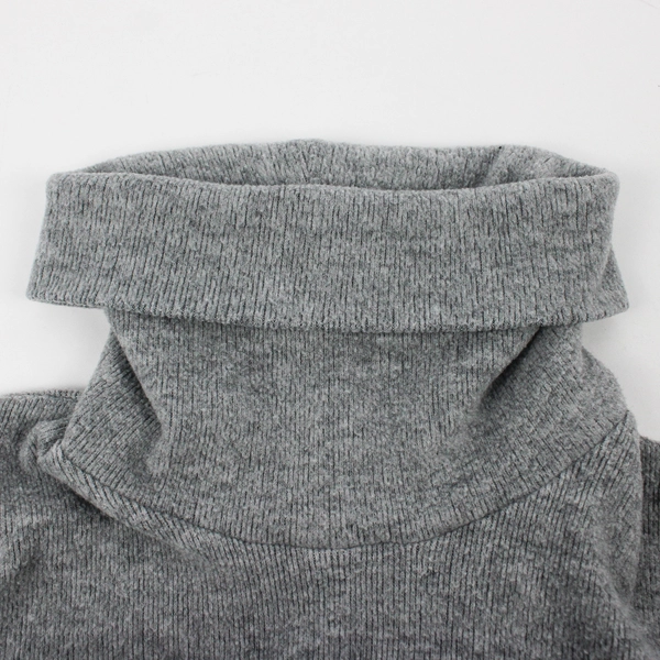 Cherish Women's M/L Gray Turtleneck Dolman Oversized Knit Sweater