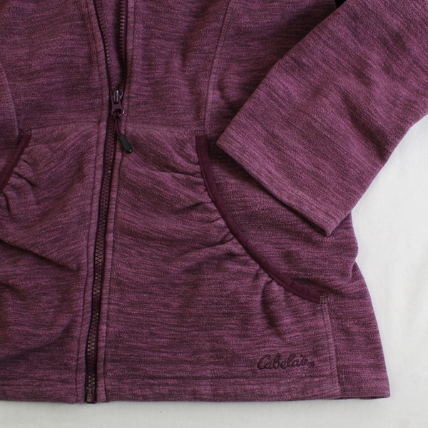 Cabela's Purple Zip-Up Hoodie Women's Size Large