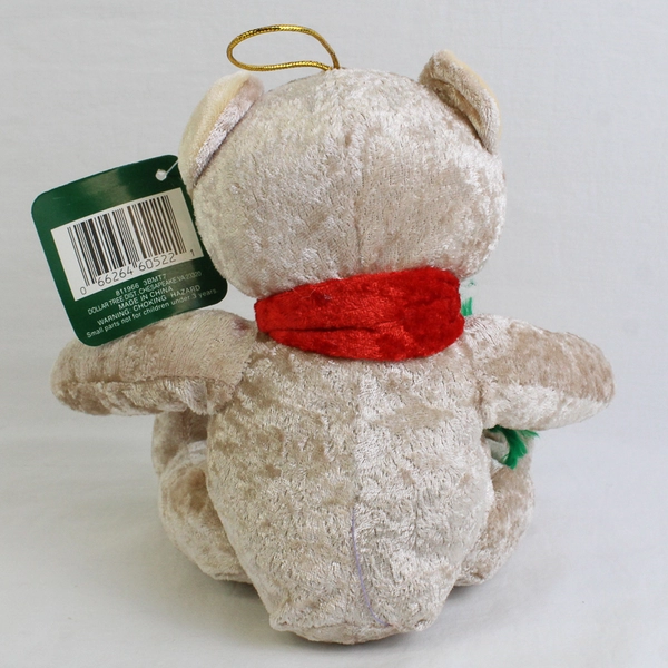 Christmas House Brown Teddy Bear Plushies Toy Christmas 6.75" Tall