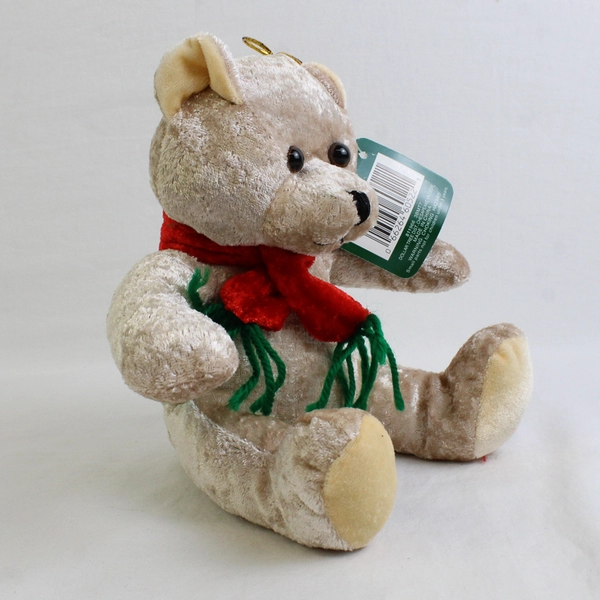 Christmas House Brown Teddy Bear Plushies Toy Christmas 6.75" Tall