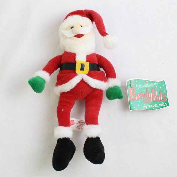 Papel Giftware Bendy Pal By Papel Pals Santa Claus Plush Decoration 8" Long
