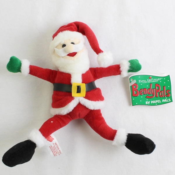 Papel Giftware Bendy Pal By Papel Pals Santa Claus Plush Decoration 8" Long