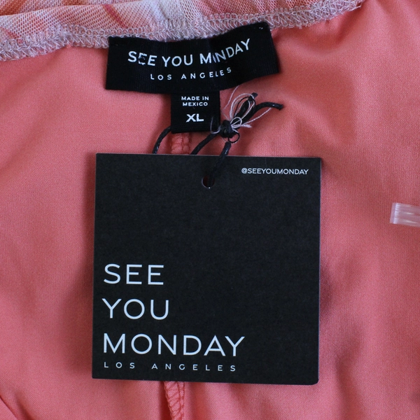 NWT See You Monday Floral Pink Maxi Skirt Women's Size XL