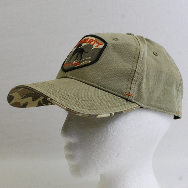 Carhartt Baseball Cap Green Dog Camo 100% Cotton One Size Fits Most