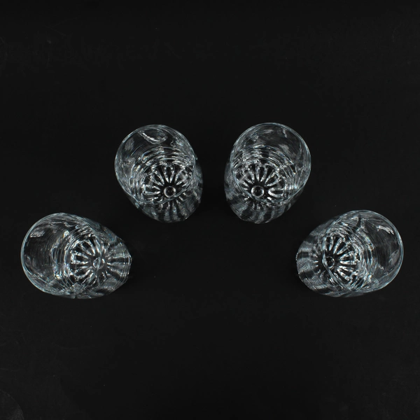 Set Of 4 Tabletop Home Essentials Highball Clear Water Glasses 14 Oz 5.75" Tall