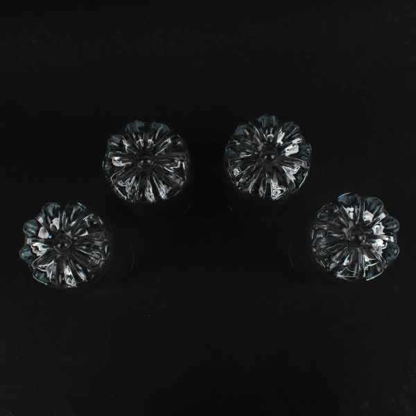 Set Of 4 Tabletop Home Essentials Highball Clear Water Glasses 14 Oz 5.75" Tall