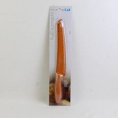 KAI Pure Komachi 2 Orange 8" Serrated Bread Knife W/ Sheath