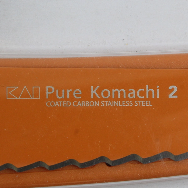 KAI Pure Komachi 2 Orange 8" Serrated Bread Knife W/ Sheath