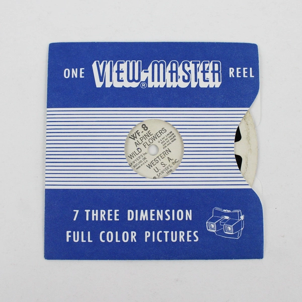 Vintage View Master WF8 Alpine Wild Flowers Reel 1946