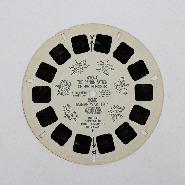 View Master Canonization Of Five Blesseds Rome Marian Year 1954 Reel 410C