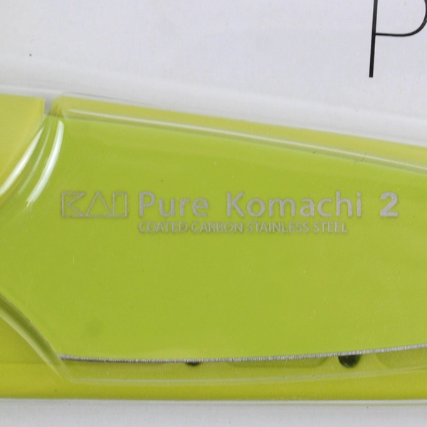 KAI Pure Komachi 2 Green 3.5" Straight Paring Knife W/ Sheath