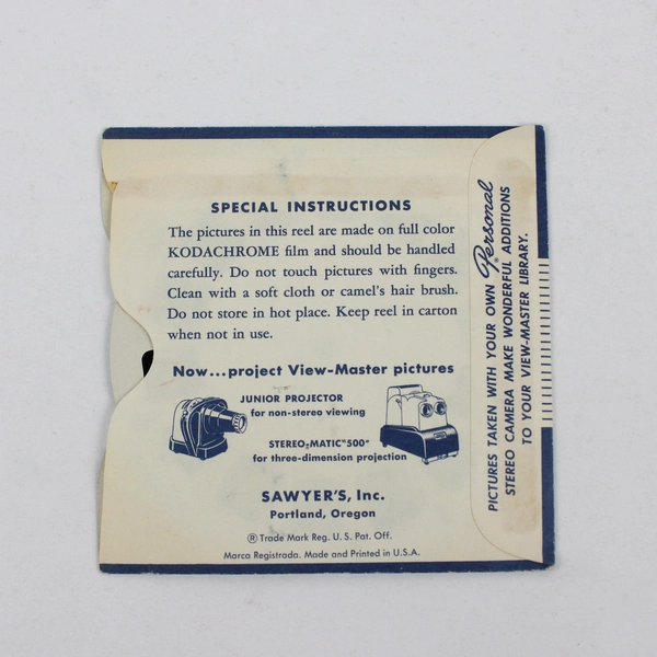 Vintage View-Master Reel 595 Island of Bermuda Sawyer's Inc. 1956