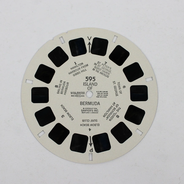 Vintage View-Master Reel 595 Island of Bermuda Sawyer's Inc. 1956