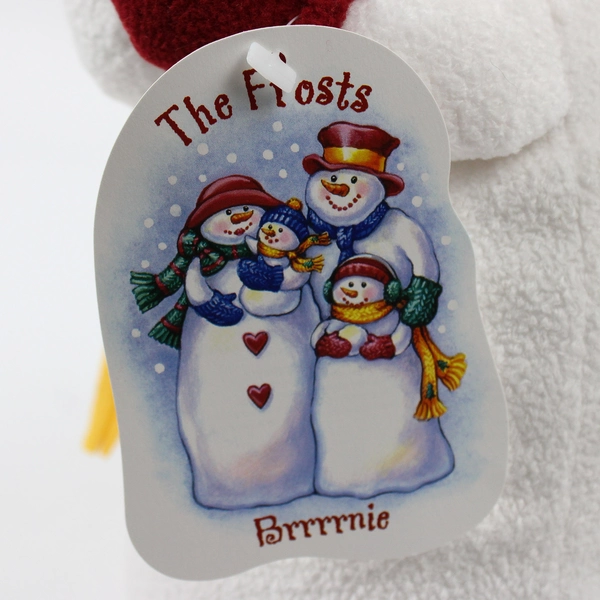 Figi Graphics Inc The Frosts Child Brrrrnie Frost Plush Snowman 2002 11" Tall
