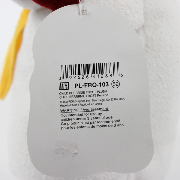 Figi Graphics Inc The Frosts Child Brrrrnie Frost Plush Snowman 2002 11" Tall