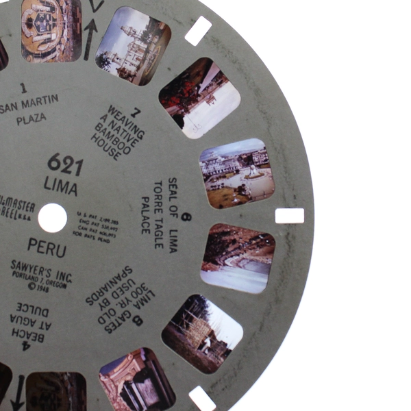 Vintage View Master Lima Peru 1948 Reel #621