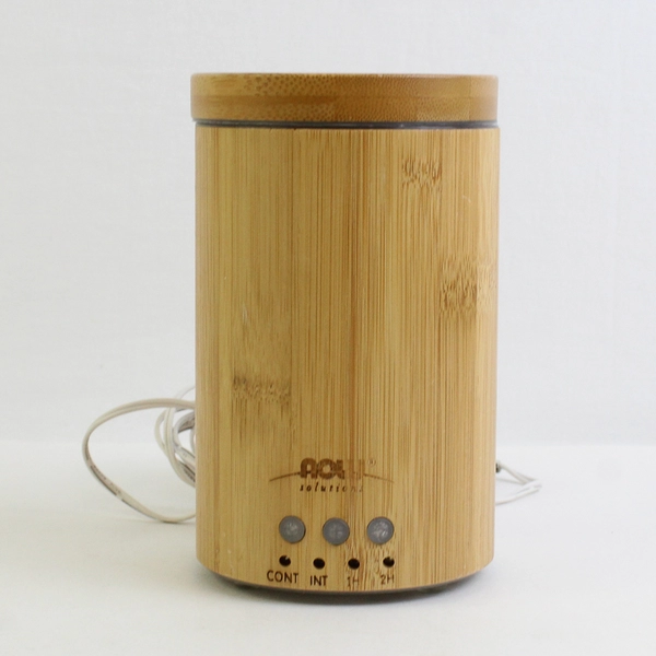 NOW Solutions Ultrasonic Bamboo Essential Oil Diffuser Aroma Therapy