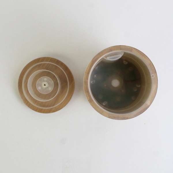 NOW Solutions Ultrasonic Bamboo Essential Oil Diffuser Aroma Therapy