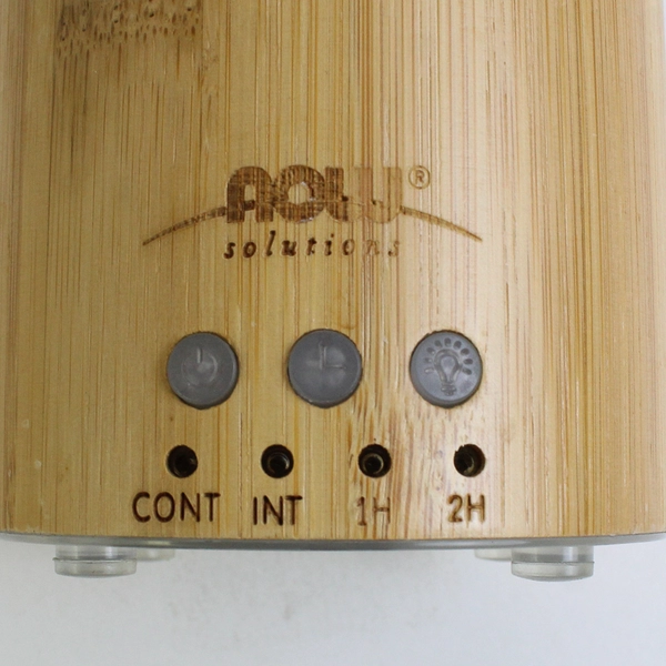 NOW Solutions Ultrasonic Bamboo Essential Oil Diffuser Aroma Therapy