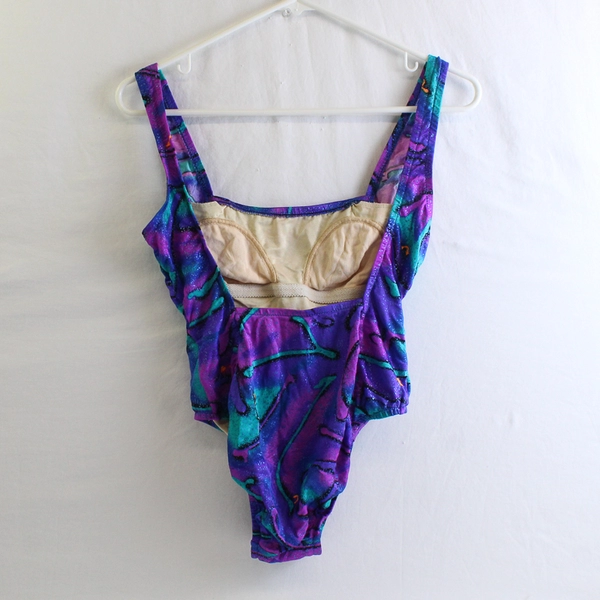 Speedo Blue Purple Pink One Piece Swim Suit Women's Size 6