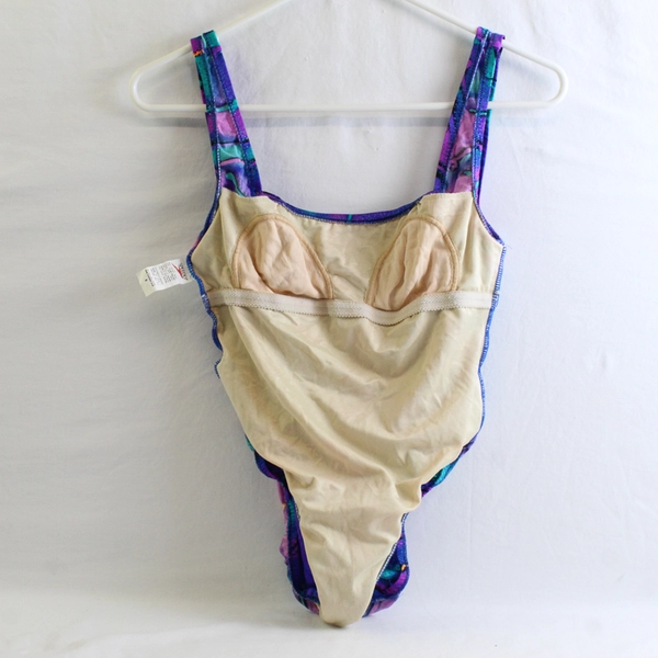 Speedo Blue Purple Pink One Piece Swim Suit Women's Size 6