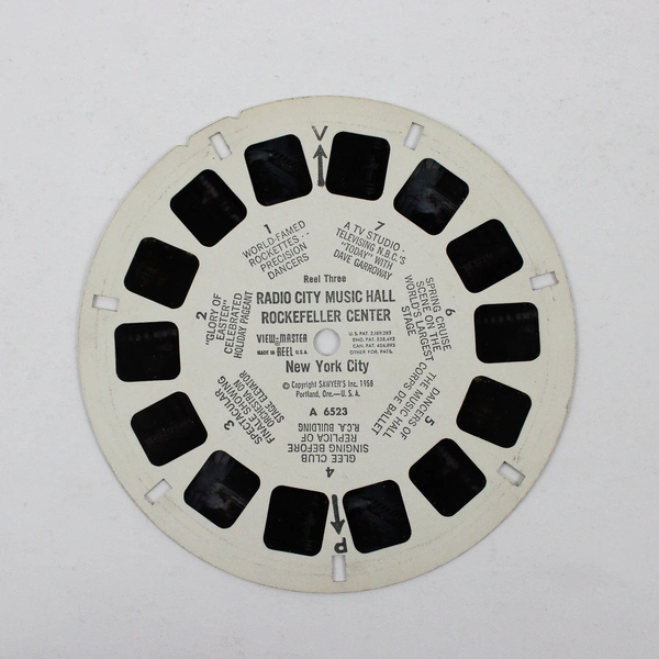 View Master Sawyer's Radio City Music Hall Rockefeller Center 1958 Reel 3 A6523
