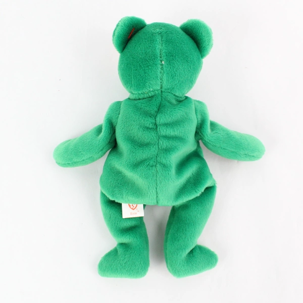 TY Beanie Babies Erin 1997 Green Bear With Tag Plush Doll Toy