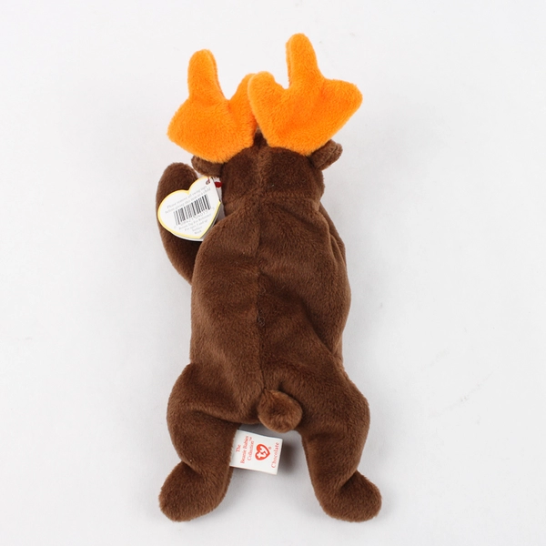 TY Beanie Baby Chocolate 1993 Brown Moose With Tag Plush Doll Toy #4015