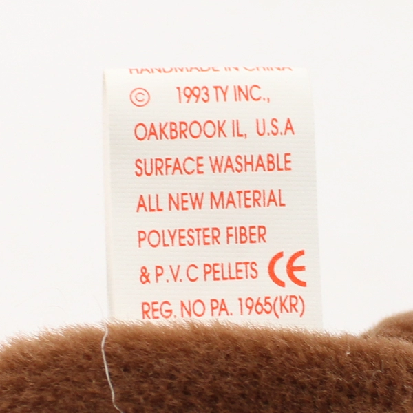 TY Beanie Baby Chocolate 1993 Brown Moose With Tag Plush Doll Toy #4015