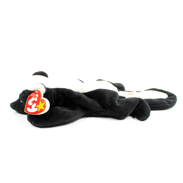 Ty Beanie Babies Stinky 1995 Black/White Skunk With Tag Plush Doll Toy