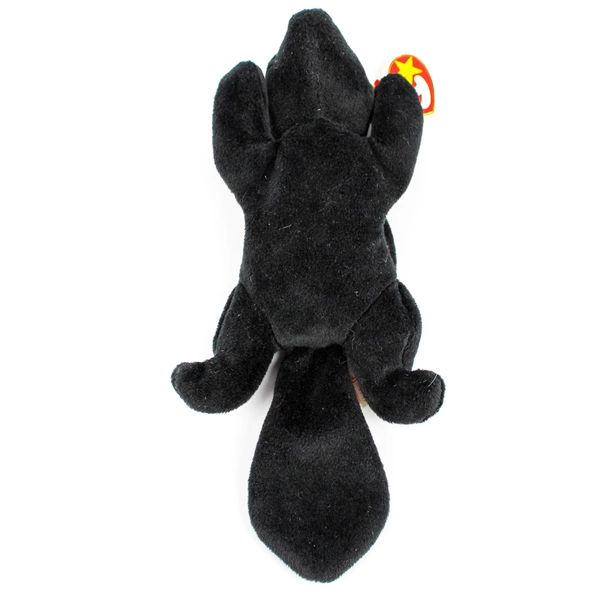 Ty Beanie Babies Stinky 1995 Black/White Skunk With Tag Plush Doll Toy