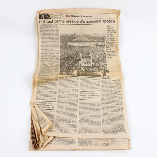 Lot Of 2 1981 Reagan Iran Hostage San Francisco Examiner Chronicle Newspapers