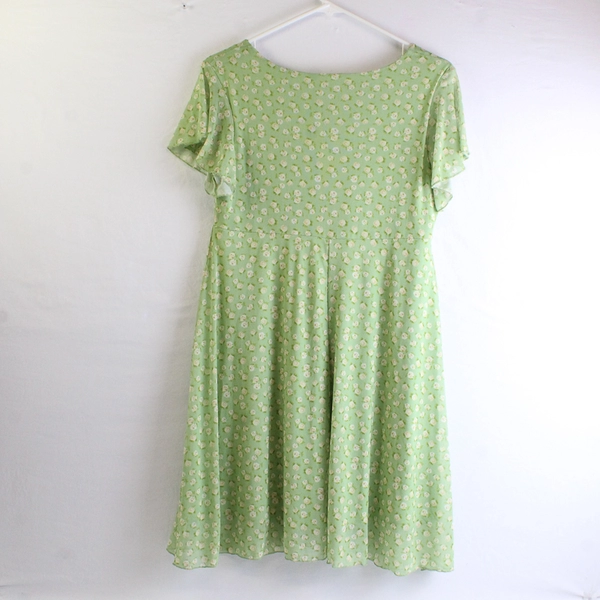 NWT See You Monday Floral Green Knee-Length Babydoll Dress Women's Size XL