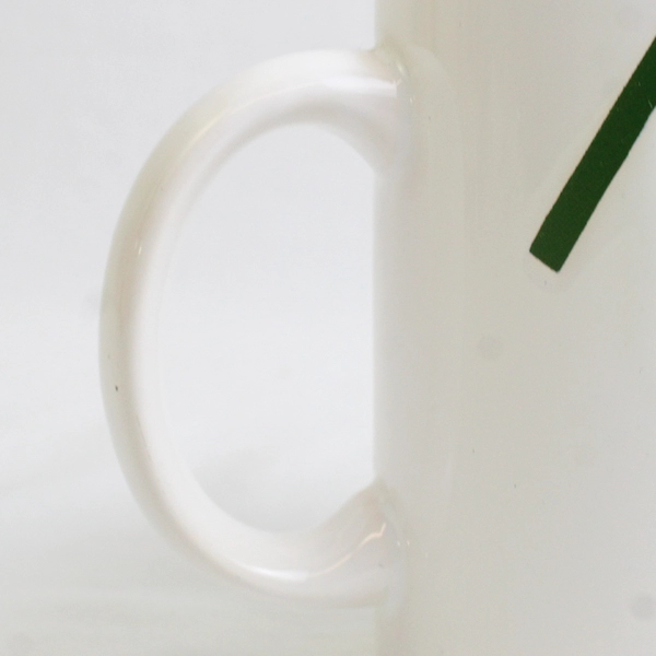 Unbranded White "Noel" Handled Ceramic Mug 4" Tall Made In Spain