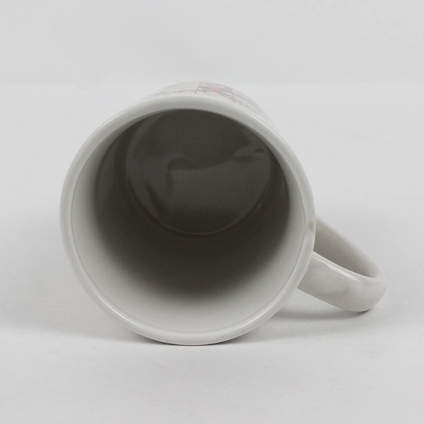 Momentum Brands Snowflake Elk/Deer White Ceramic Handled Mug 4.5" Tall