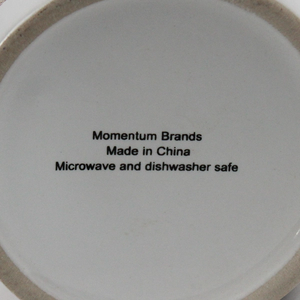 Momentum Brands Snowflake Elk/Deer White Ceramic Handled Mug 4.5" Tall
