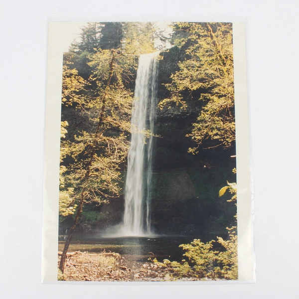 Lot Of 2 Vintage Silver Falls State Park Oregon Waterfall Scenic Photos 1982