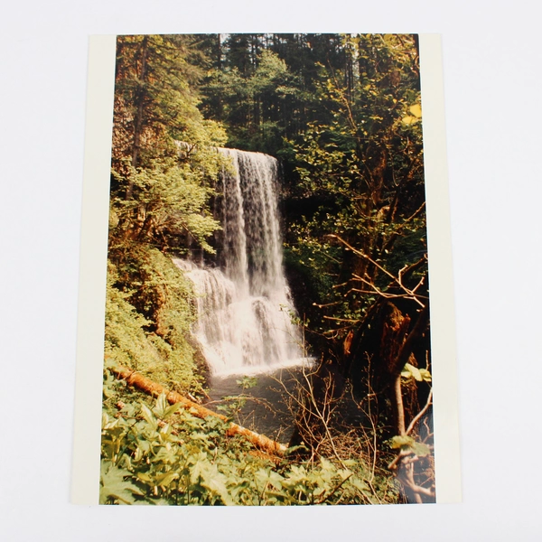Lot Of 2 Vintage Silver Falls State Park Oregon Waterfall Scenic Photos 1982
