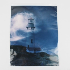 Vintage Yaquina Head Lighthouse Photo Print Newport Oregon Coast 1987 11 x 14