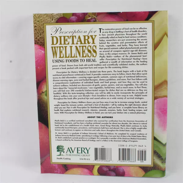 Prescription for Dietary Wellness Using Foods to Heal Book Paperback