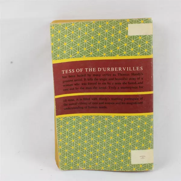 Tess of the D'Urbervilles Thomas Hardy 1954 Paperback Vintage 