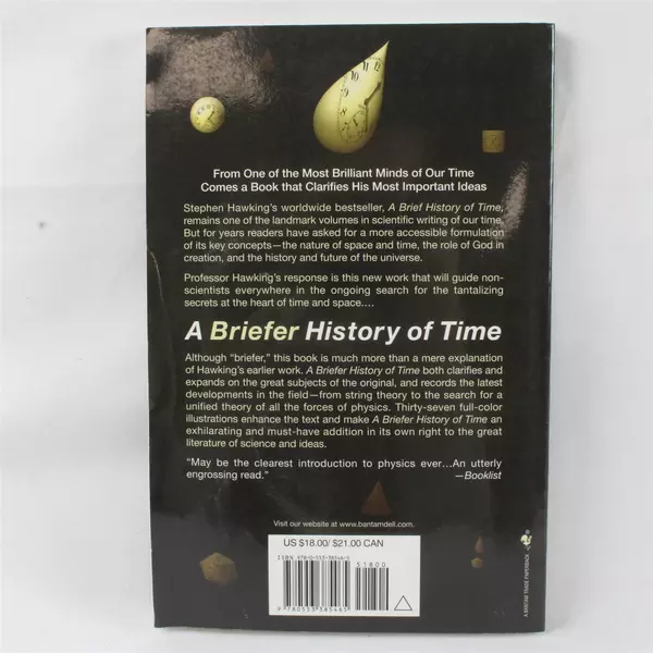 A Briefer History of Time Stephen Hawking Science Classic Paperback 