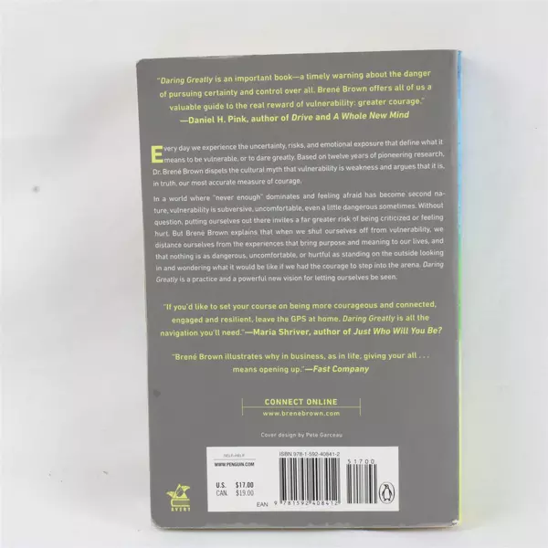 Daring Greatly: How the Courage to Be Vulnerable Transforms by Brene Brown