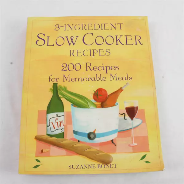 3-Ingredient Slow Cooker Recipes Book 200 Easy Recipes Paperback 
