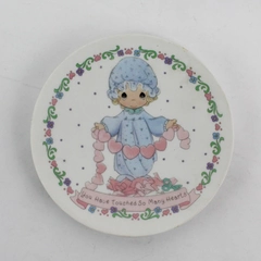 1992 Precious Moments 4 Inch  Collector Plate You Have Touched So Many Hearts