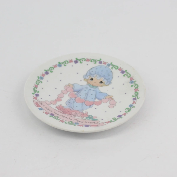 1992 Precious Moments 4 Inch  Collector Plate You Have Touched So Many Hearts