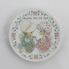  1992 Enesco Precious Moments Friendship Hits The Spot 4” Plate 